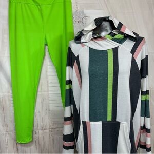 LuLaRoe 3XL Amber hoodie with TC leggings